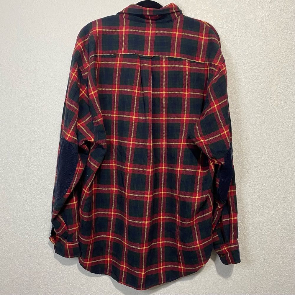 FILA Sport Vintage Shacket Flannel Button Up with Elbow pads-L - Picture 5 of 11